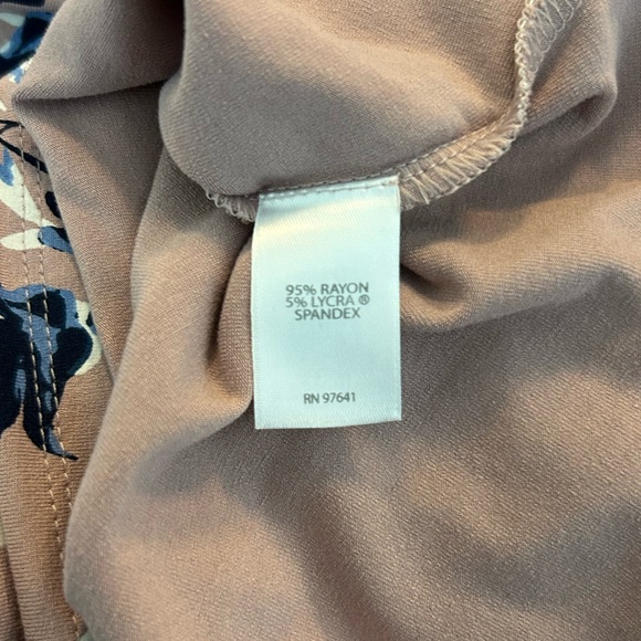 J Jill purple floral wear ever dress size large - Picture 3 of 4